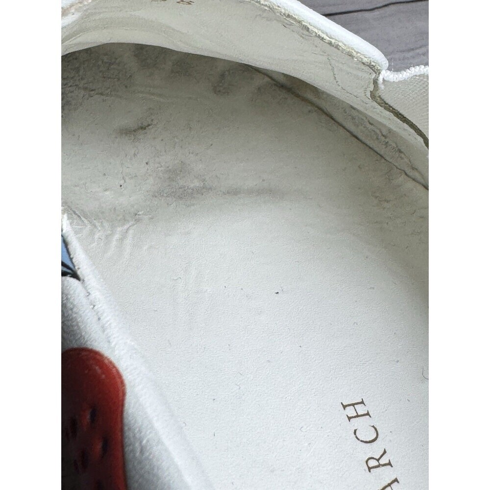 Anya Hindmarch White 'Wink In' Leather Slip On Sneaker sz 38 - Picture 13 of 14